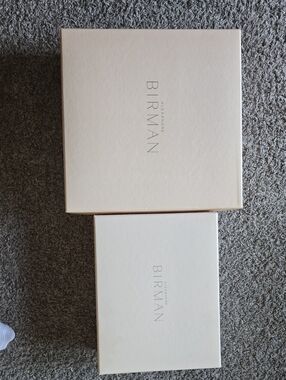 ALEXANDRE BIRMAN Empty Shoe Boxes LOT OF 2 Lorraine Astrid 37.5 38 Pink Tissue